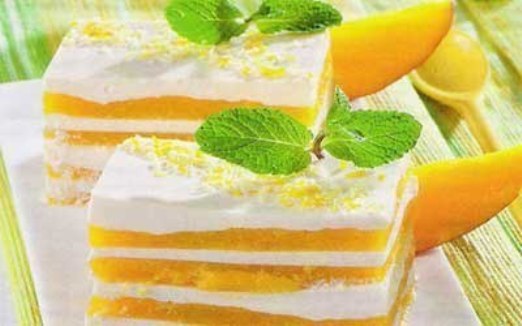 Curd og mango parfait