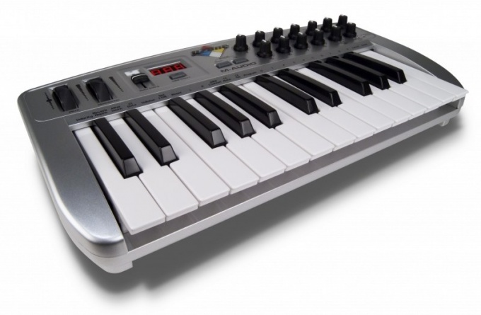 2-oktav MIDI tastaturer