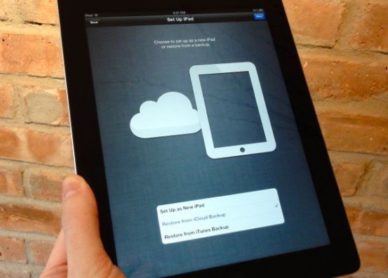 Sådan gendannes en iPad-backup