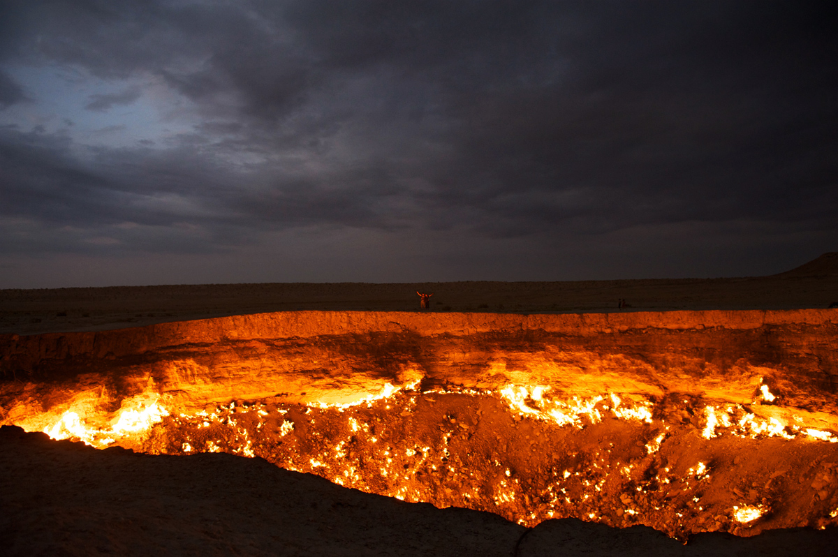 Darvaz krater i Turkmenistan